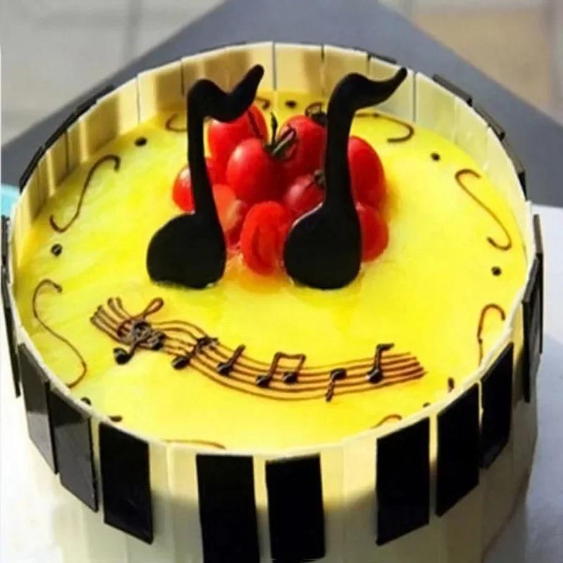 Kitchen Small Baking Silicone Mold Music Symbol Lace Cake Decorating Tools Wedding Cookie Chocolate Silicone Molds Accessories