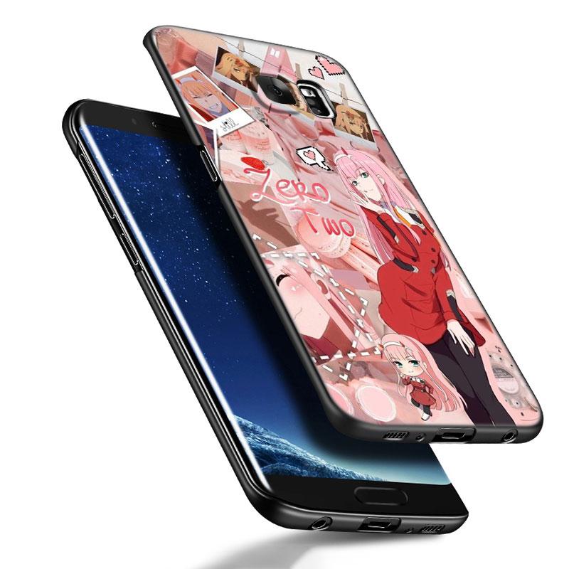 Аниме Зеро Два Милый Черный Силиконовый Чехол для Телефона для Samsung Galaxy S23 S21 S20 FE S24 S22 Ultra S10E S10 S9 S8 Plus