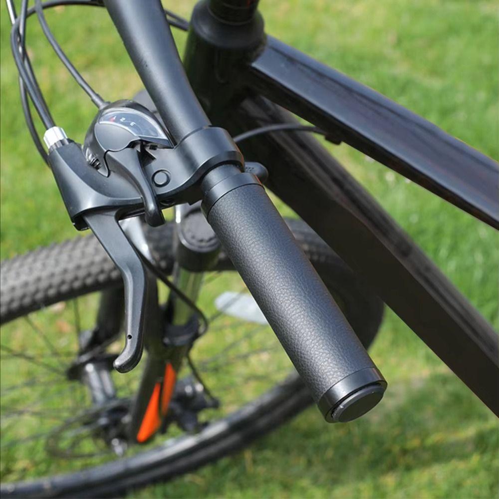 Shock-absorbing Bike Handlebar Grips Easy to Install Bike Cowhide Grip Universal Bicycle