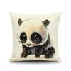 Cozy Couch Cushion Cover Cute Animal Panda Printed Home Decorative Pillow Car/bed Seat Back Cushions Square Pillowcase