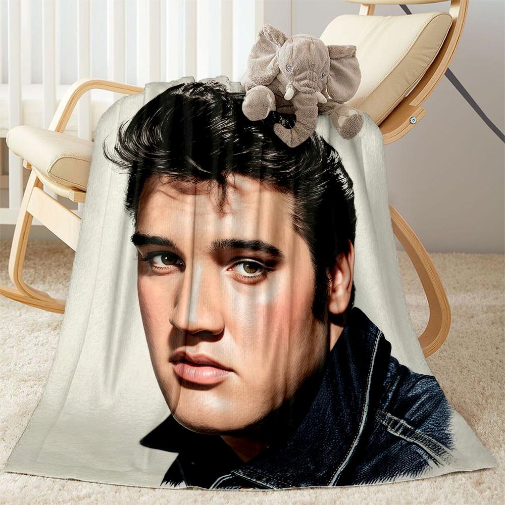 Elvis Blanket Soft Warm Cozy Perfect For Picnics Chair Couch Four Seasons Universal Modern Best Holiday Gift For Friends Family