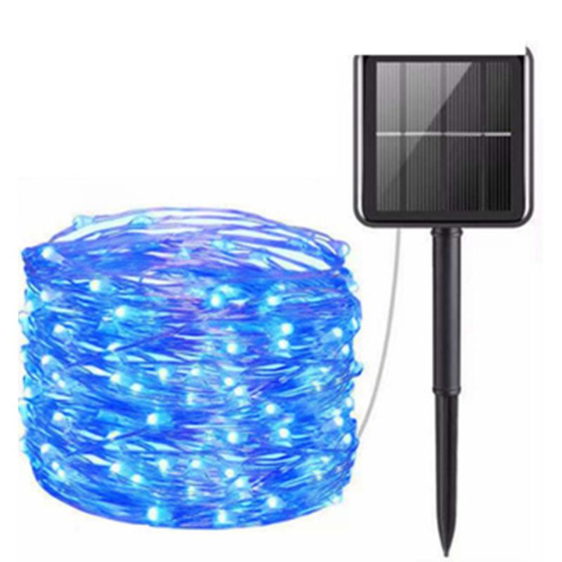 Солнечные гирлянды, гирлянды, рождественские декоративные 8 режимов, гирлянды, медная проволока для наружных свадебных домов, вечеринок, сада