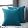 Modern Simple Style Linen Pillow Pure Color Elegant Office Bedside Cushion Cover Fabric Back Sofa