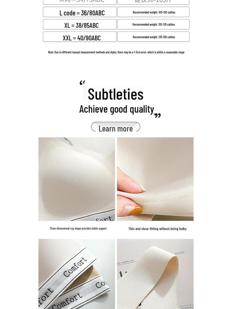 Women's Shockproof Seamless Sports Bra - Wireless, Thin, Anti-Sagging, Side Support, Small Chest Gathering Vest Bra.