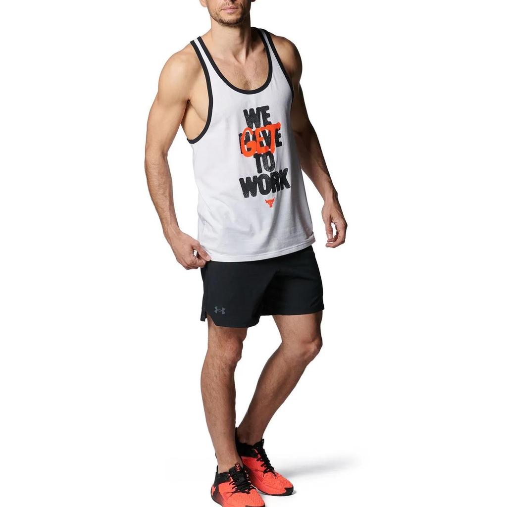 Under Armour Tank Top Men's White (Unisex) Tank Tops 1383299 100