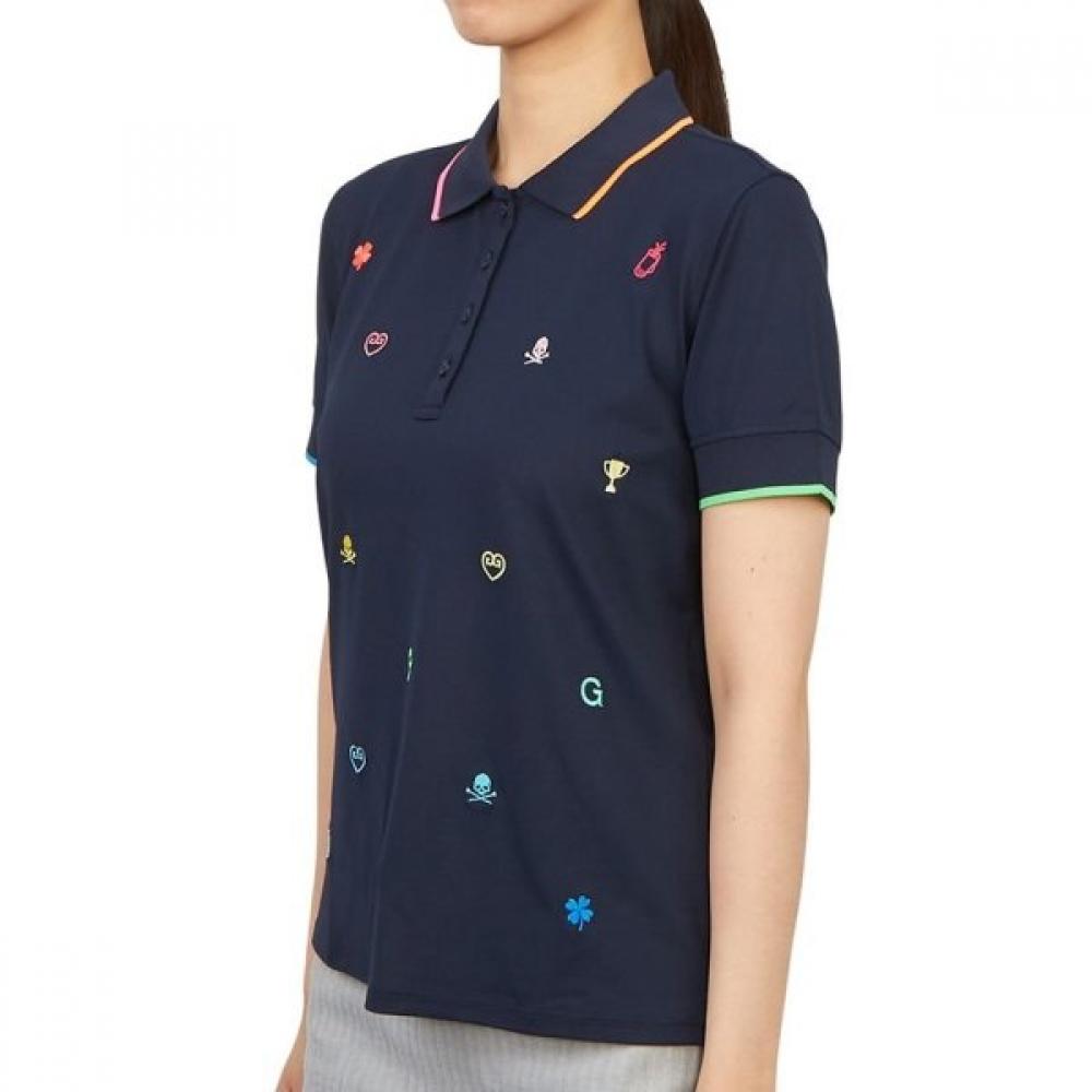 Galleria G forGe Pore Golfwear Women S Collar ShorT Sleeve T ShirT G4lS23k802a TwlT