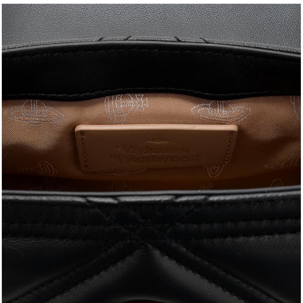 Vivienne Westwood 4603000iw L006u N403 Hazel Nappa Маленькая сумка кроссбоди на цепочке