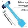 Steel Core Leather Hammer: Multifunctional Tool for Tile, Door, and Window Installation with Rubber Strip and Plastic Shovel.
