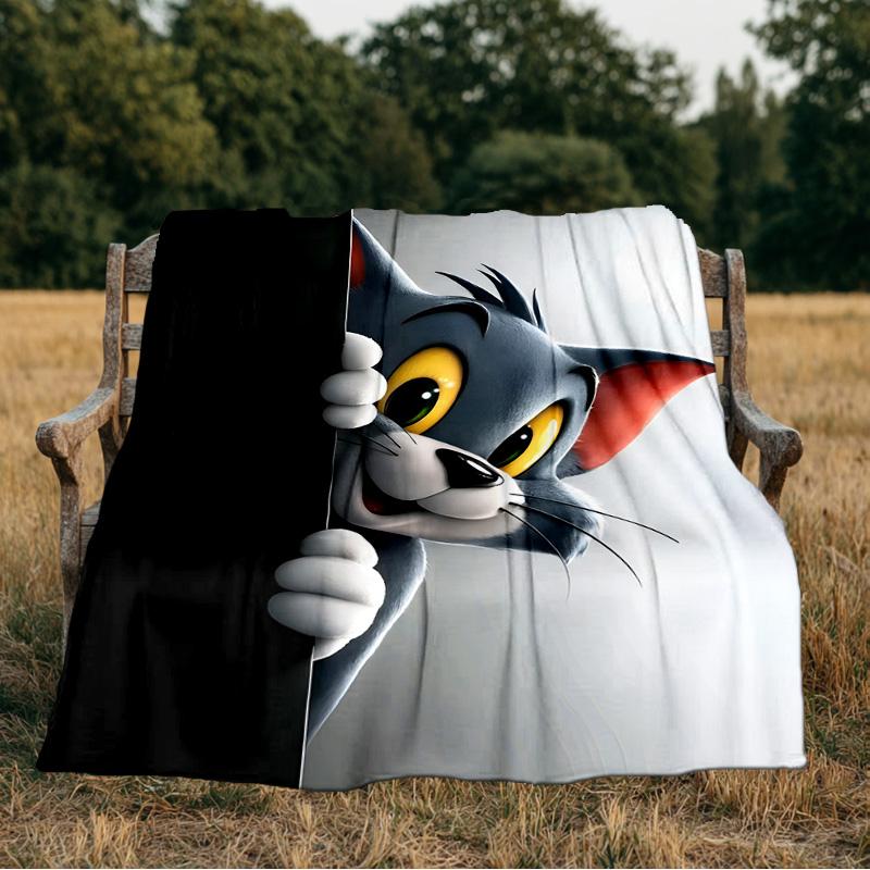 Jerry Adventure Blanket Flannel Throw for Sofa, Indoor, Camping, Living Room, Office, Chair, And Bed Soft Birthday Gift