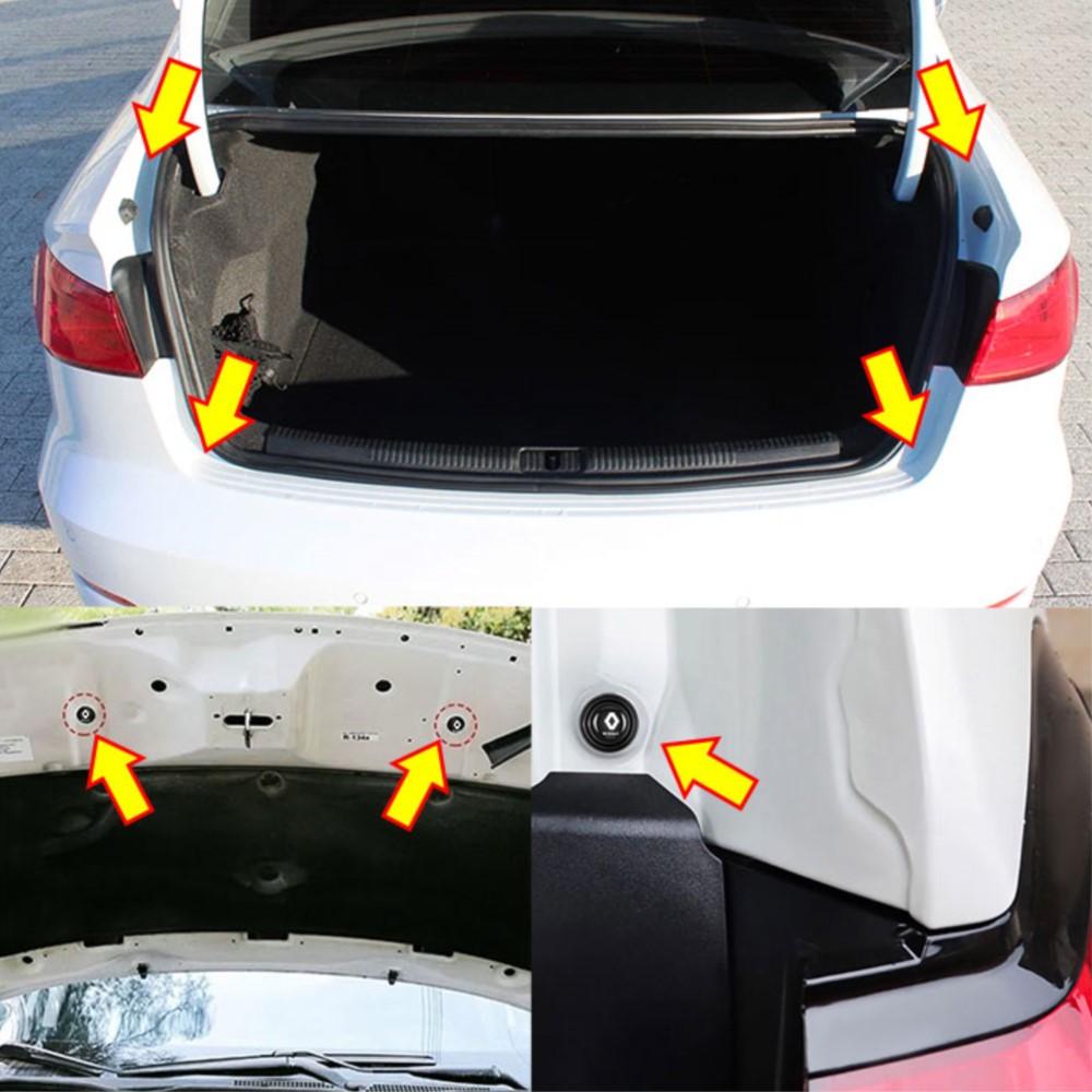 Car Door Anti-Collision Silicone Shock Absorber Gaske For Renault Clio 4 Laguna 2 Megane 2 3 Duster Logan Captu car accessories t333