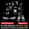 Для BYD SEAGULL EV 2025 Автомобильный интерьер Центральная консоль Экран Защитная пленка Антицарапина Ремонтная наклейка Аксессуары