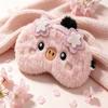 Padded Plush Eye Mask Soft Light Blocking Blindfold Durable Sleep Eye Mask  Travel Sleeping Rest