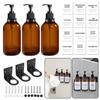 500ml Refillable Shampoo and Conditioner Dispenser Wall Mount,Plastic Lotion Bottle Hand Soap/Dish Soap/Mouth Wash