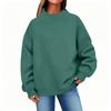 Solid color semi-turtleneck sweater women's autumn and winter pullover casual women's top women's clothing