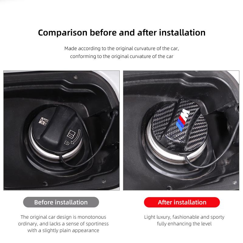 Car Fuel Filler Door Cover Fuel Tank Gas Caps Accessories For BMW M F30 F40 F10 E90 F20 E46 E60 E70 E87 X7 E91 E28 X3 X1 X2 X4 JG4