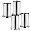 Stainless Steel Chopstick Holder, Drainer, Holds Cutlery, Forks, Spoons, Chopsticks, Ladles, and Cookware, Silver (Set of 4)