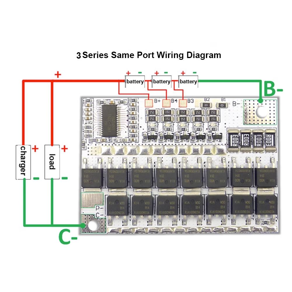 3S/4S/5S Bms 3.2v 3.7v 100A Li-ion Lmo тройная литиевая батарея защитная плата литий-полимерный балансировочный зарядный модуль