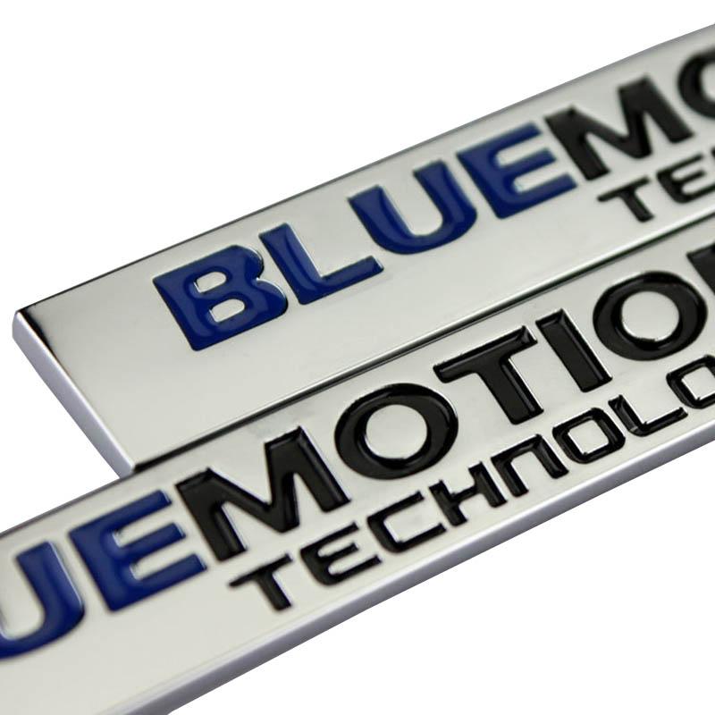 NBE1 3D Metal Car Rear Trunk Front Grill Badge Logo Bluemotion Emblem Stickers For Volkswagen VW Golf 7 TDI MK7 POLO Passat B8 B6