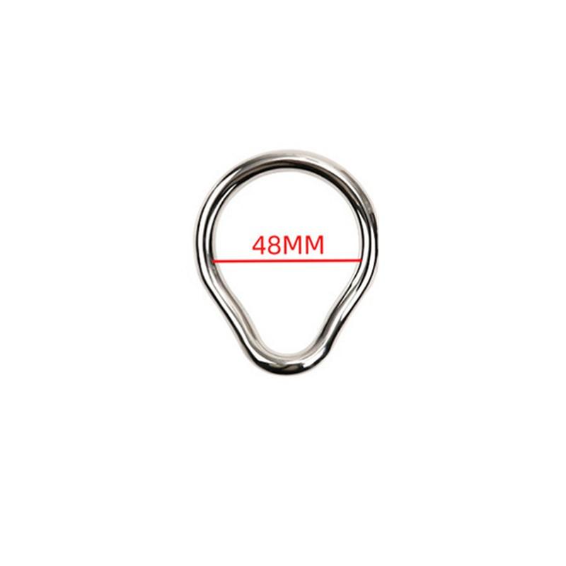 Stainless Cock Steel Penis Lock Ring Man Metal Small Large Delay Ejaculation Penis Ring Ball Stretcher Erection Male Sex Toy