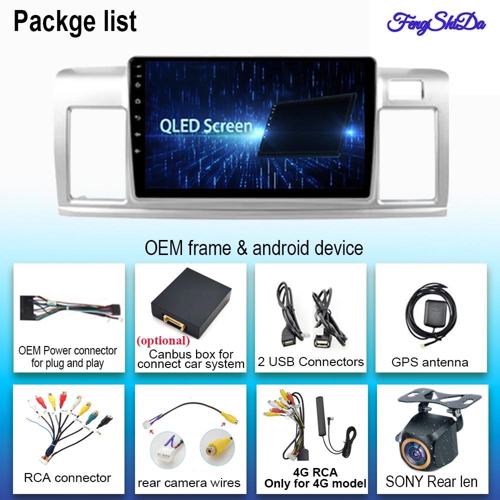 Carplay Android 14 для Toyota Raum 2 Z20 2003 - 2011 RHD Android Auto Radio Stereo Multimedia Player Navigation GPS NO 2din DVD