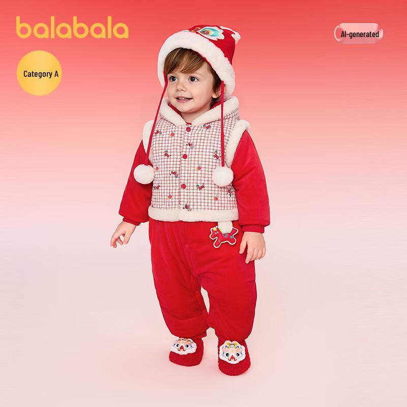Детский комбинезон с капюшоном Balabala, имитирующий две части
