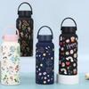 Creative Outdoor Insulated Mug Portable Floral Insulated Bottle  Kitchen Supplies
