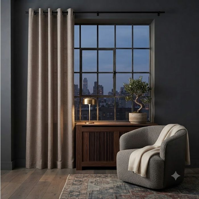 1 Rideau 140 x 260 cm Bea beige jute