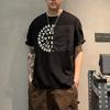 Корейские универсальные новинки моды весна-лето мужская одежда 2023 надпись свободный круглый вырез короткий рукав повседневные удобные футболки