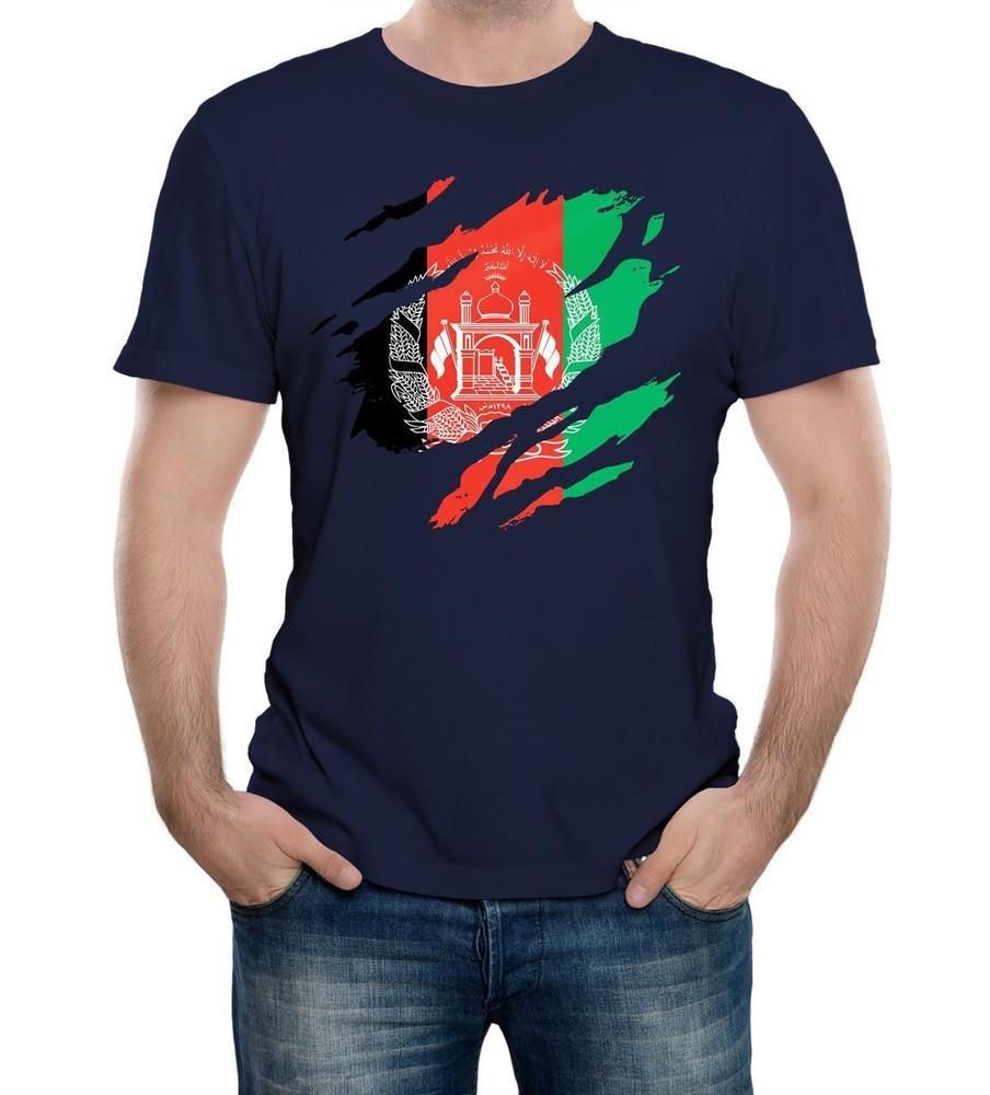 Рваный флаг Афганистана Мужская футболка Афганская страна Национальная Олимпиада Гордый