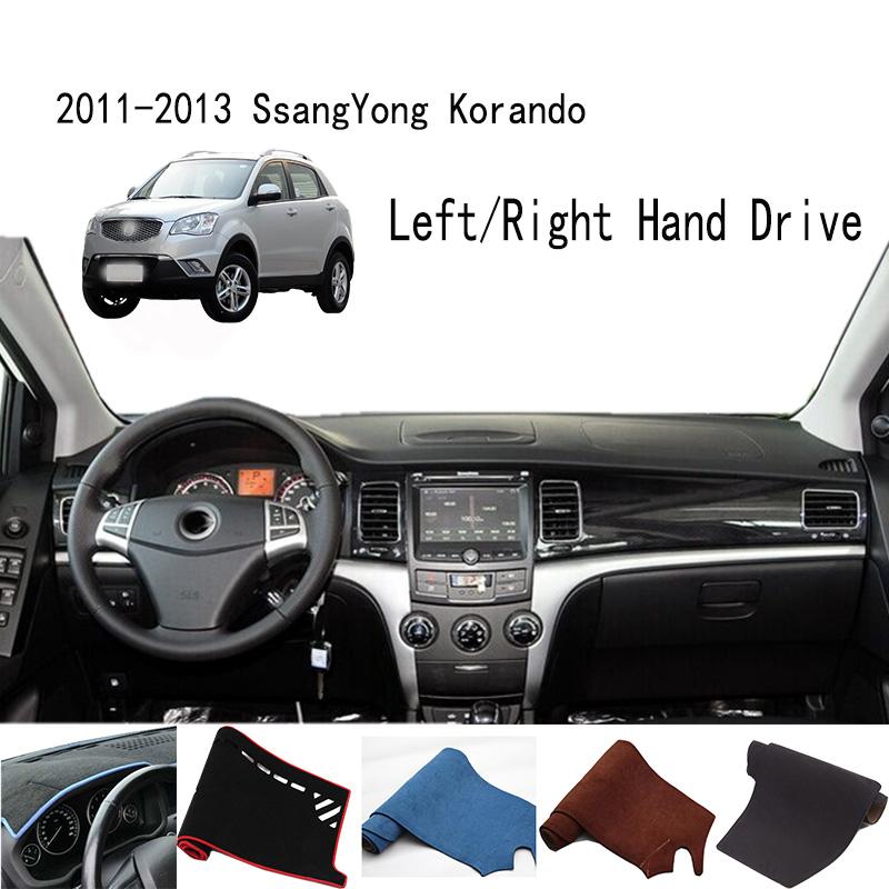 Для SsangYong Korando C XUV500 2011-2013 Дашмат Коврик на приборную панель Чехол на приборную панель Солнцезащитная накладка на приборную панель Украшения