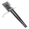 Mini PCI‑E to PCI‑E Card Adapter with 2 Antennas for Half Size PCI Express Wireless Card