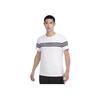 adidas Gfx T 3S Полосатый Дизайн Круглый Вырез Модный Универсальный Пуловер Футболка с Коротким Рукавом Мужские Топы Белый CX5024