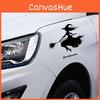 Halloween Black Broom Riding Witch Decoration Paste Painting For Wall Car And
