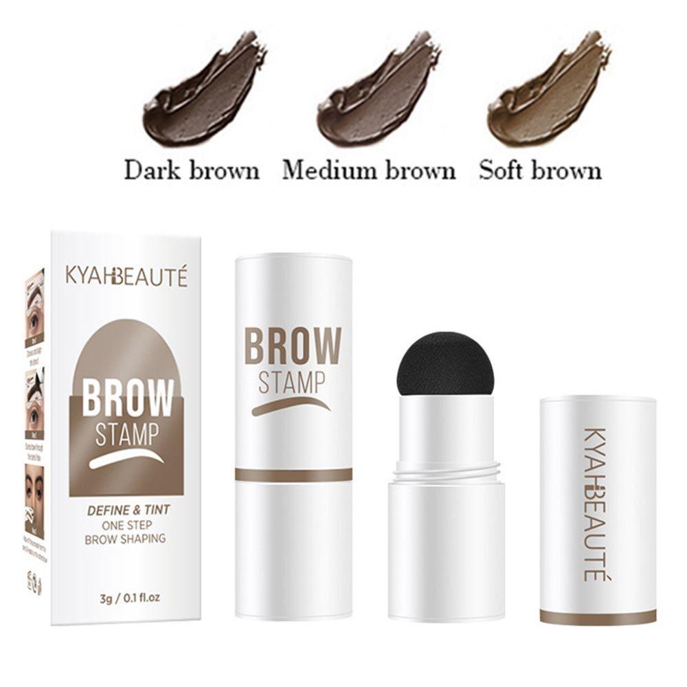 Водостойкий набор трафаретов для штампа для бровей, не размазывающееся средство для макияжа, веганский штамп для бровей в один шаг, для женщин