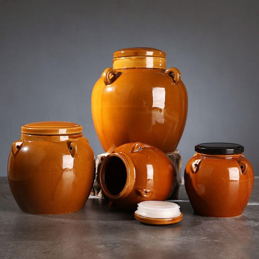 Large Capacity Kimchi Pickling Pot Sealed Pickels Making Containers Sauerkraut Crock  Onions