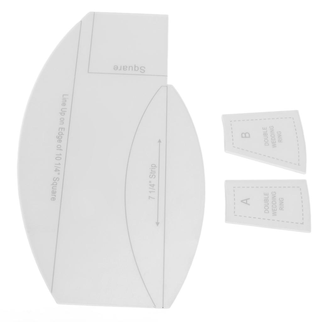 Набор швейных линеек Сделай сам Прозрачный акриловый с четким процессом печати для измерения рисования поделок