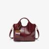 High Underarm Commuter Large Capacity Handbag Light Luxury Women's Bag Tote Bag Camel Texture Bright Face Soft Crossbody Woman