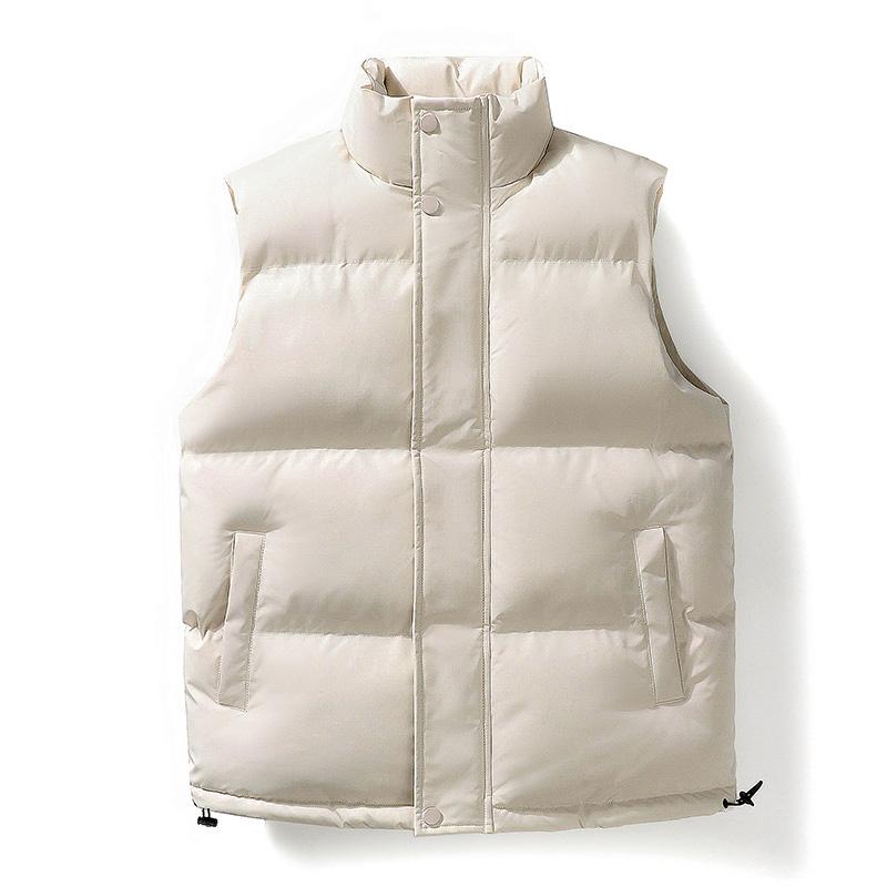 Autumn and Winter Vest Men's Handsome Trendy Waistcoat Warm Sleeveless Sports Vest Jacket