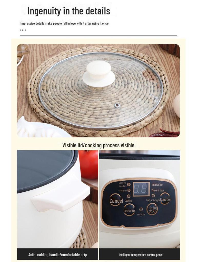 Многофункциональная электрическая плита американского стандарта 110 В и антипригарная сковорода для студенческих общежитий с функцией интеллектуального резервирования