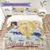 The Rose of Versailles Pattern Bedding,Quilt Set Quilt Cover Pillowcase Home Birthday Gift (1*duvet cover+2*pillowcase,without core)DSJT0925271