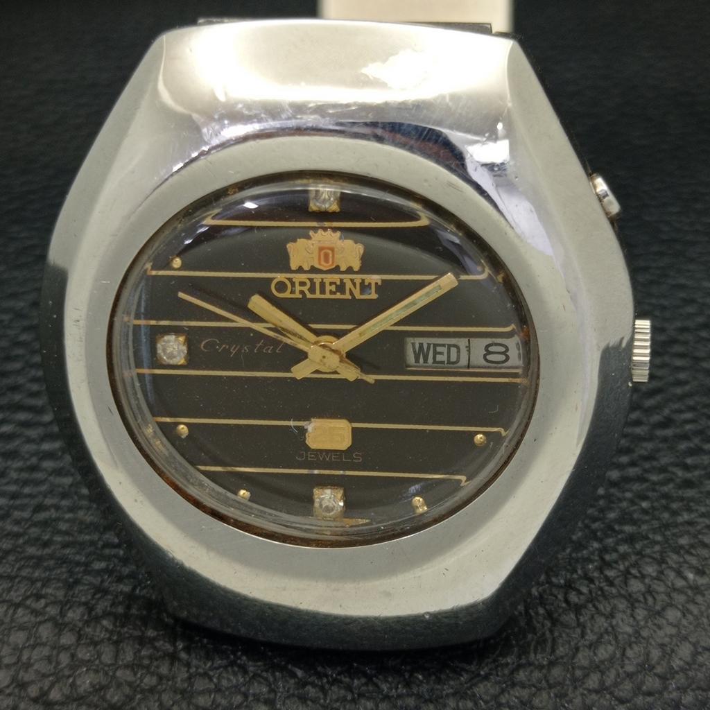 Б/у оригинальные старинные автоматические мужские часы ORIENT из Японии с оригинальным циферблатом a436641-2 R123a-a436641