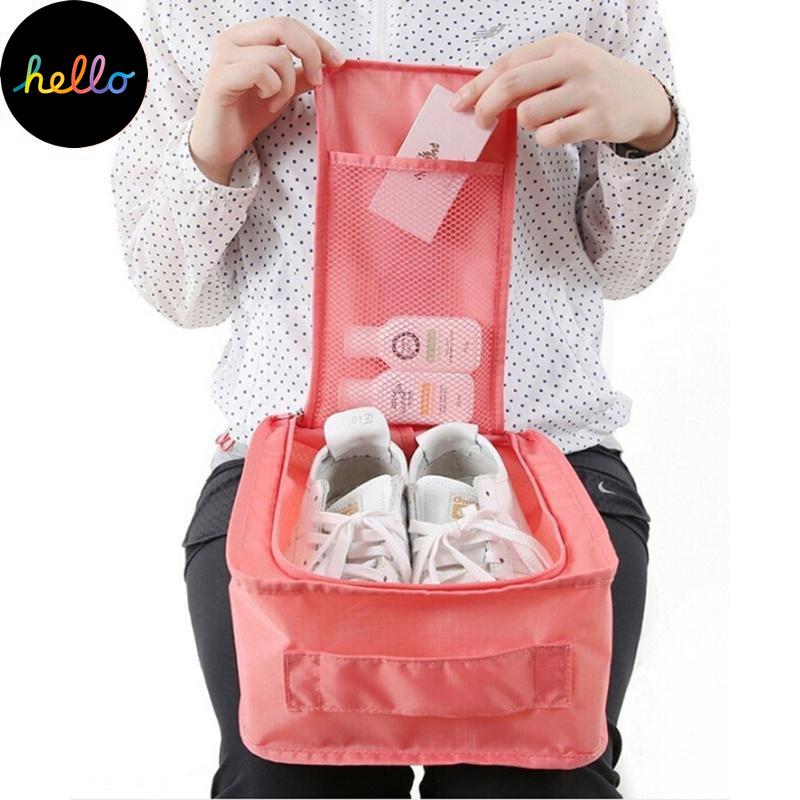 Дорожная сумка для хранения, легкая сумка на молнии, водонепроницаемый органайзер для обуви для стирки, коробка