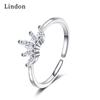 Классическое кольцо Lindon из медного сплава с цирконом, женские ювелирные изделия, свадебный подарок, вечеринка