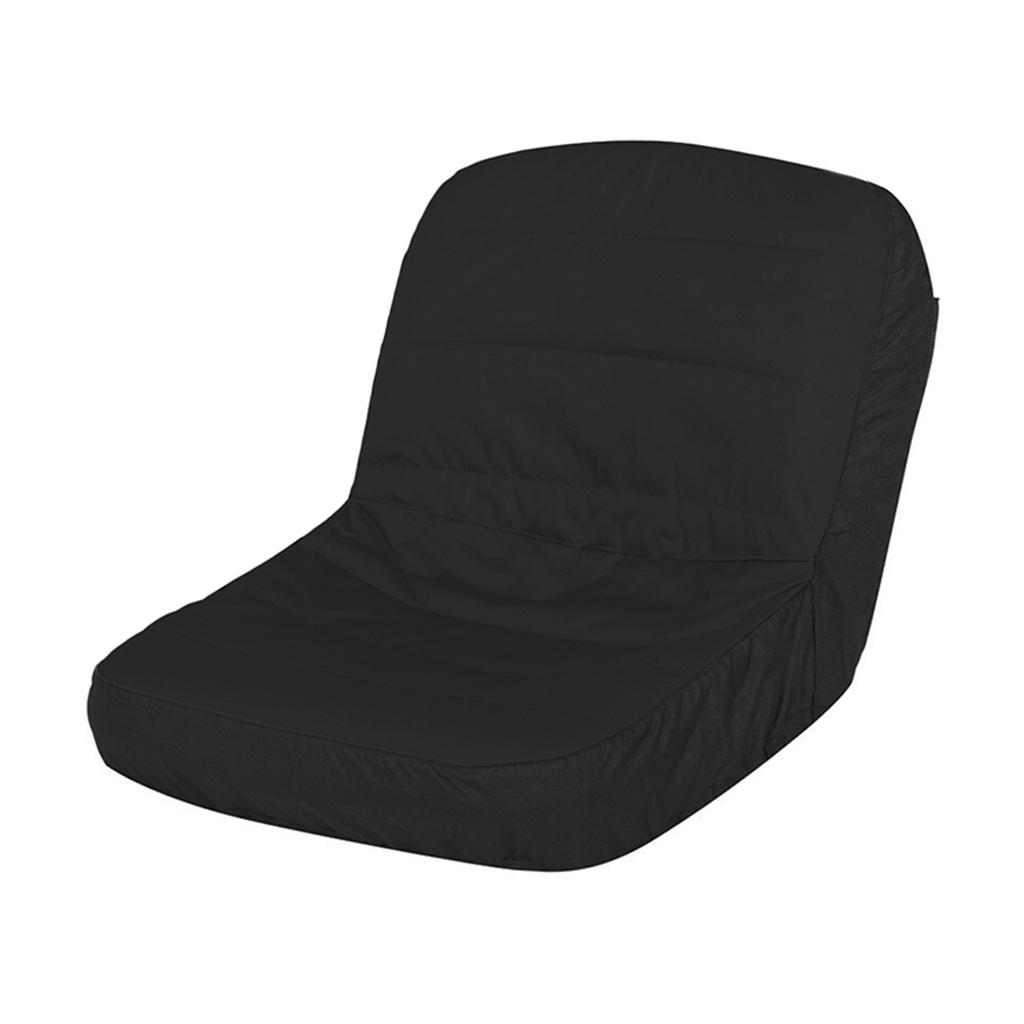 Riding Lawn Mower Seat Cover, 600D Oxford Fabric Tractor Seat Cover, Weatherproof Seat Protector with 4 Pockets, Fits