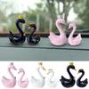 2 шт., приборная панель автомобиля, лебедь, романтика, украшения, центральная консоль автомобиля, украшения, аксессуары для салона автомобиля, украшения, подарки для женщины