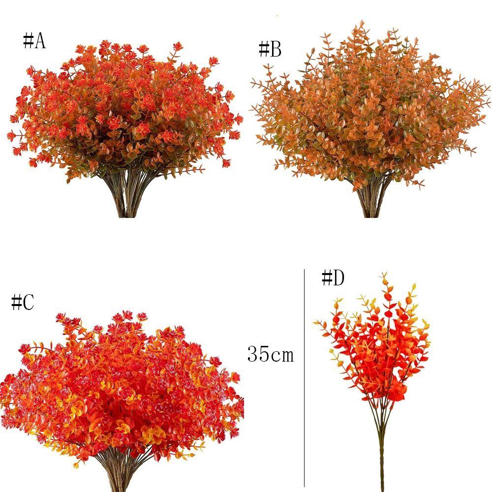 Реалистичная искусственная ветка эвкалипта пластиковая оранжевая искусственная ветка эвкалипта декор для вечеринки