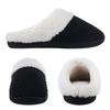 Fashion Shevalues Winter Plush Lining House Slippers For Women Fuzzy Cozy Indoor Slides Warm Non-slip Waffle Fur Unisex Cotton Slippers