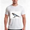 magpie TShirt Summer Casual Cotton Tee Oversized Streetwear Tops Vintage Graphic Print Loose Fit Short Sleeve  Cotton