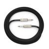 D Addario D'Addario PW-BG-10BK Серия Custom Плетеный инструментальный гитарный кабель 3,0 м S-S Черный никелированный штекер