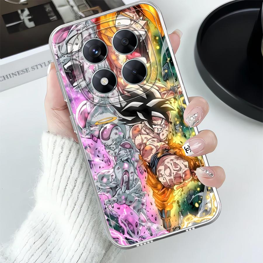 Чехол Dragon Ball Goku Vegeta для Xiaomi Redmi Note 14 Pro Plus Note 13 12 A4 14C 9 10 13C 10S 11 12S 11S Мягкая накладка на телефон